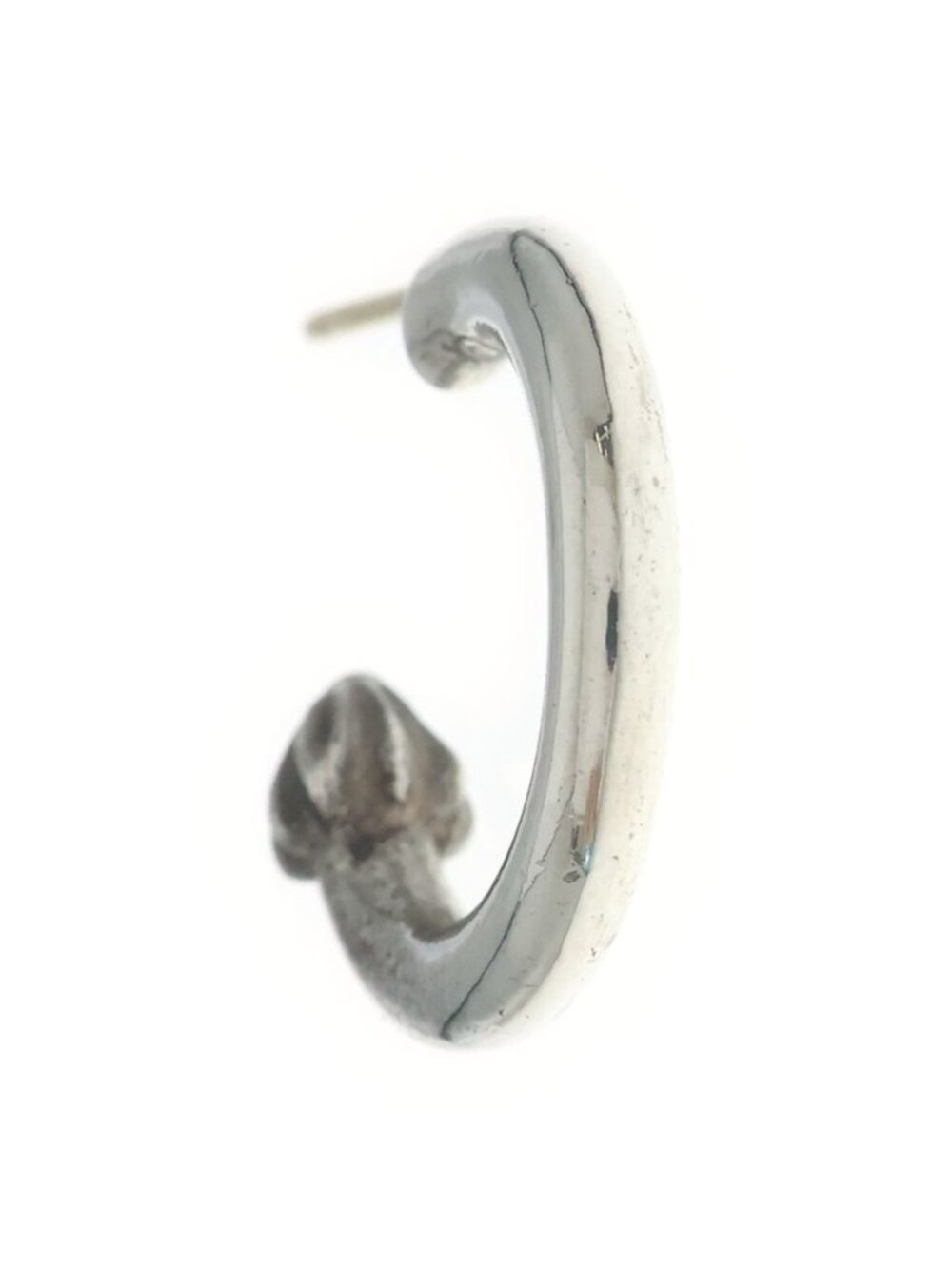 Chrome Hearts Hoop Plain Earrings Silver